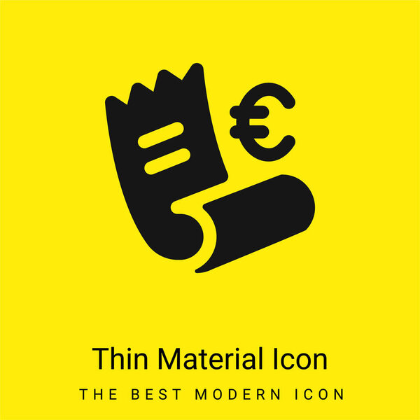 Иконка минимального ярко-желтого материала