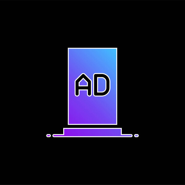 Символ синего градиента стенда