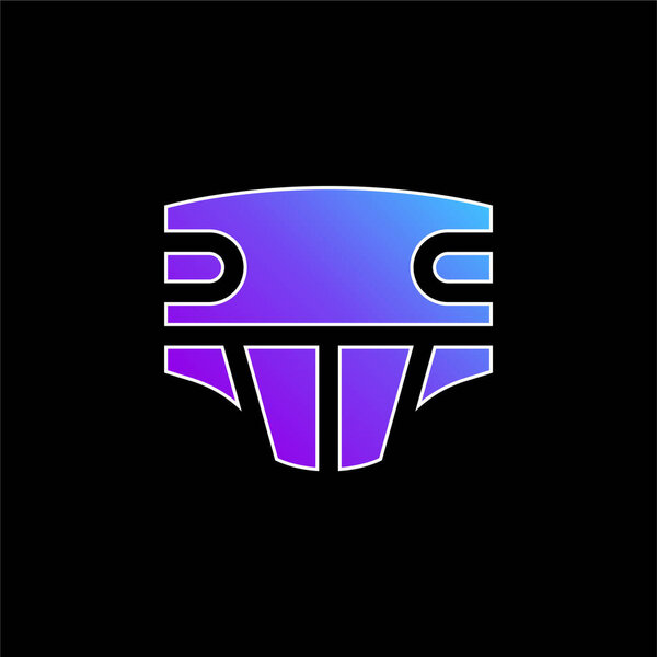 Adult Diapers blue gradient vector icon