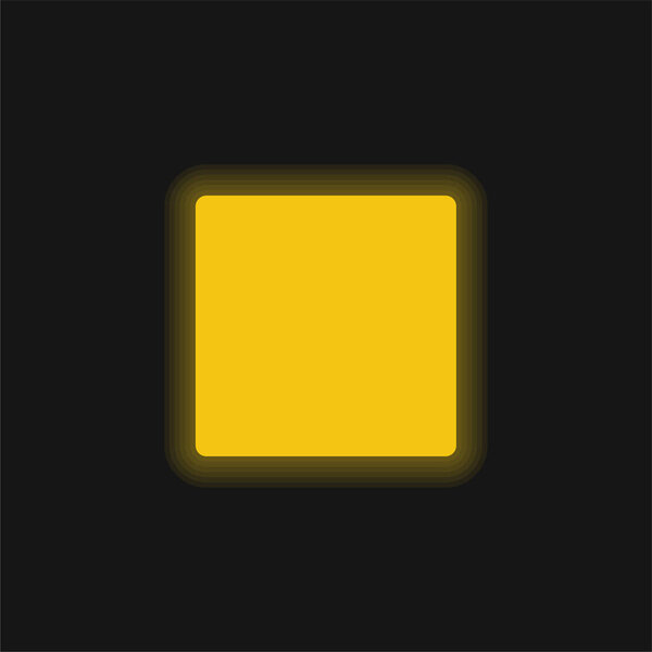 Желтый светящийся значок