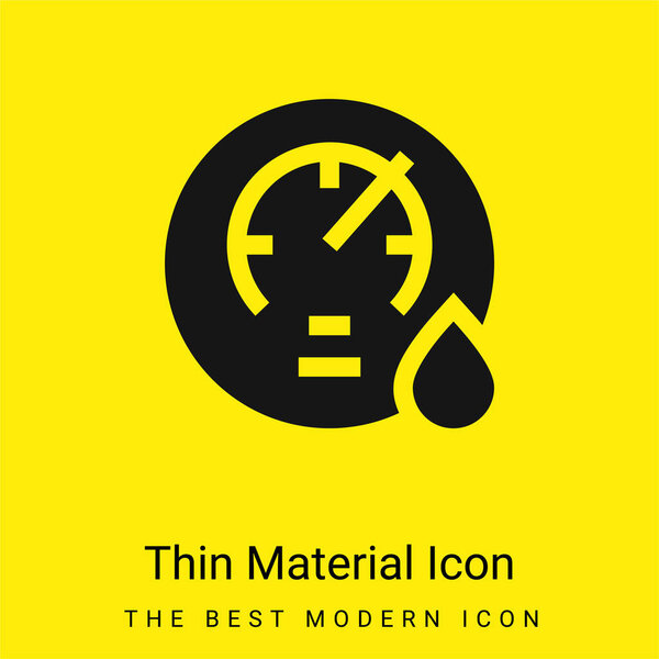 Barometer minimal bright yellow material icon