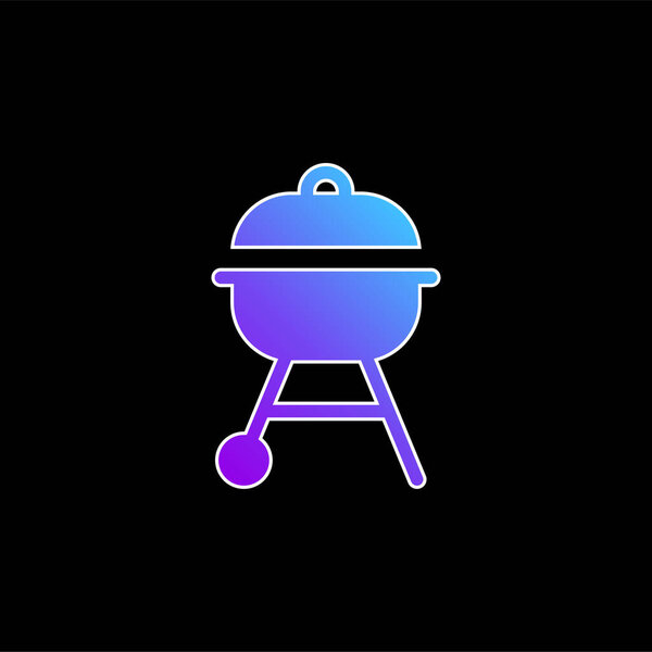 Bbq blue gradient vector icon
