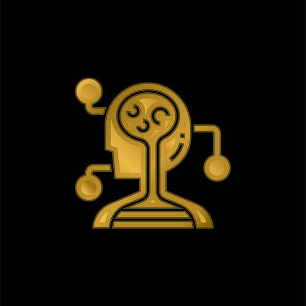 Позолоченная икона или вектор логотипа