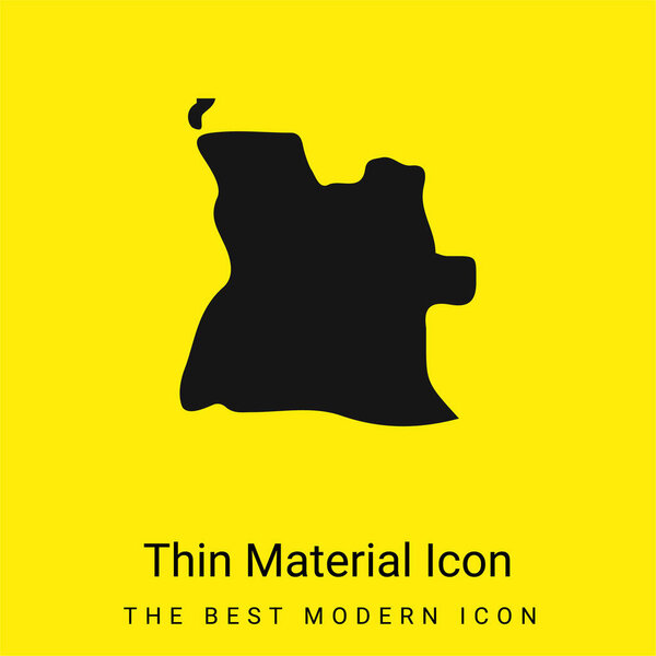Angola minimal bright yellow material icon