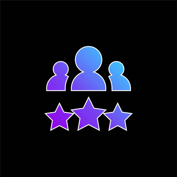 Значок "Лучший синий градиент сотрудника"