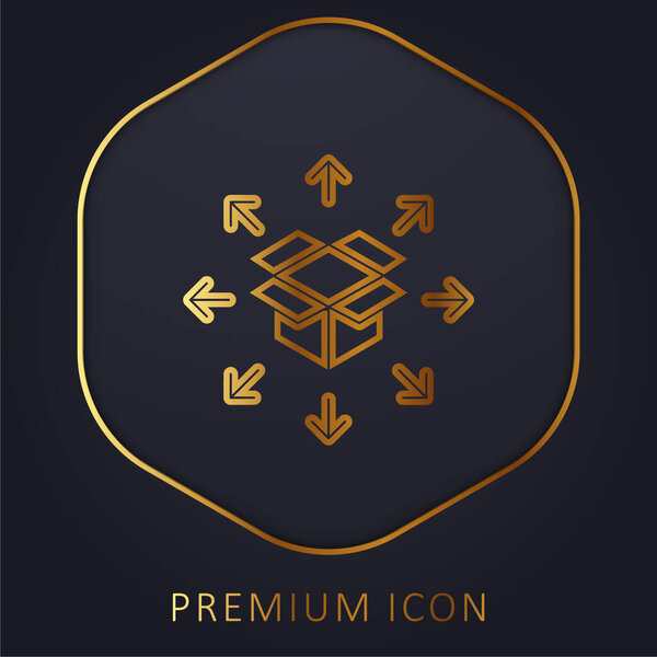 Логотип или иконка золотой линии