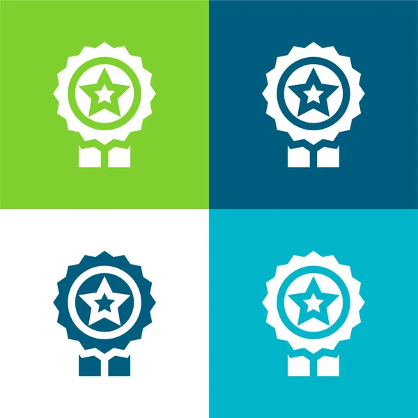 Best Seller Flat Four Color Minimal Icon Set — Stock Vector