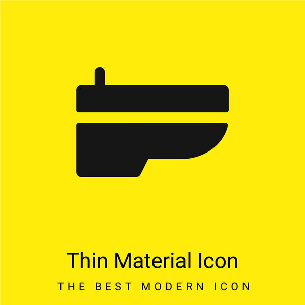 Bidet minimal bright yellow material icon