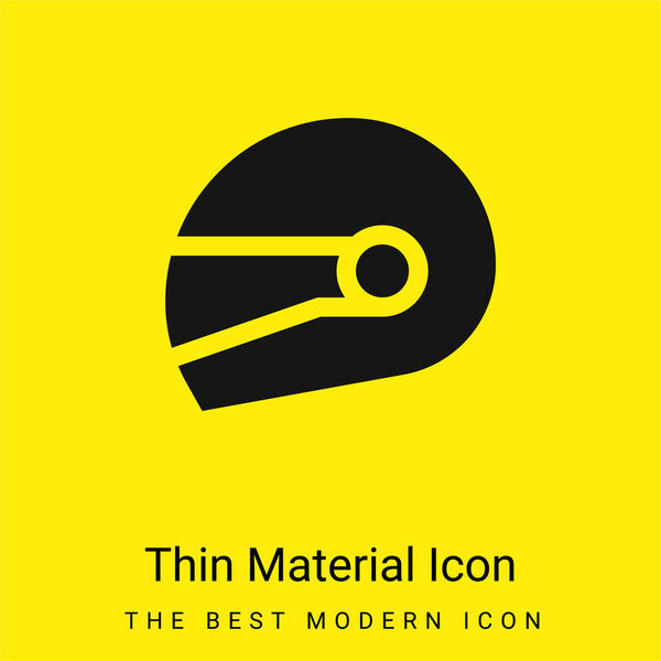 Bike Helmet минимальный ярко-желтый значок материала