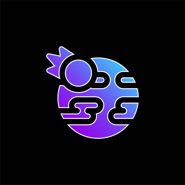 Значок синего градиента Армагеддона