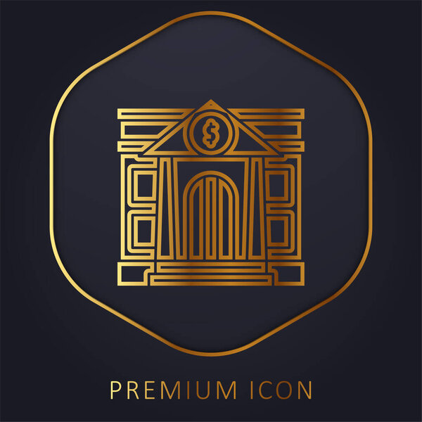 Логотип или иконка банка Золотая линия