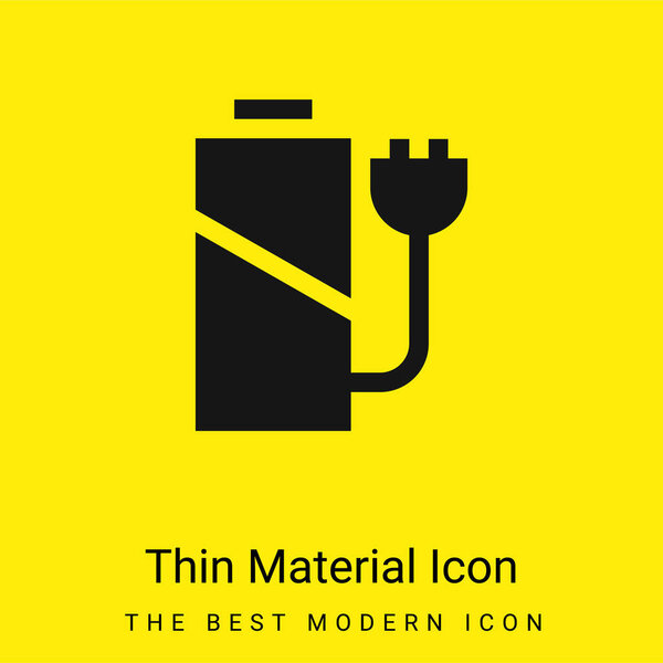 Battery Level minimal bright yellow material icon