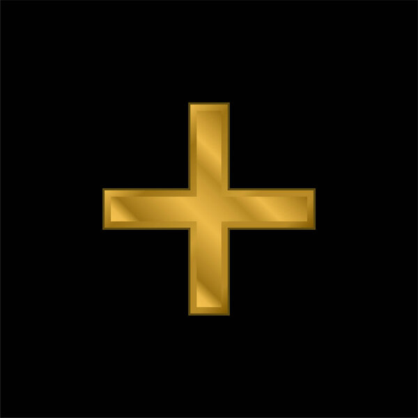 Добавить позолоченный металлический значок или вектор логотипа