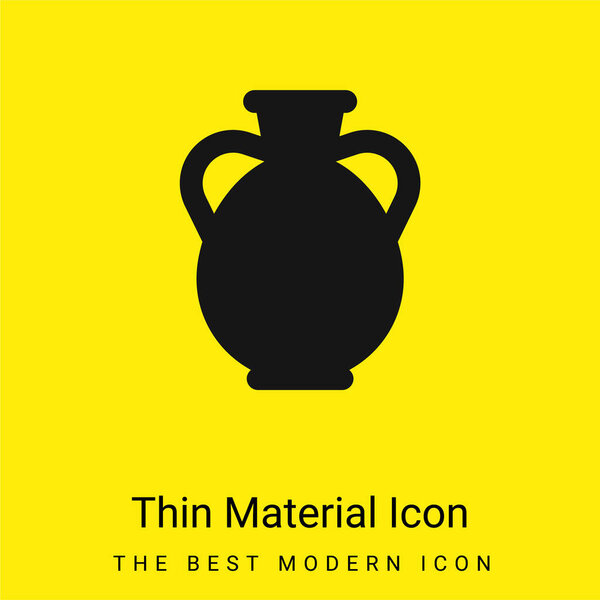 Амфора минимальная ярко-желтая икона материала