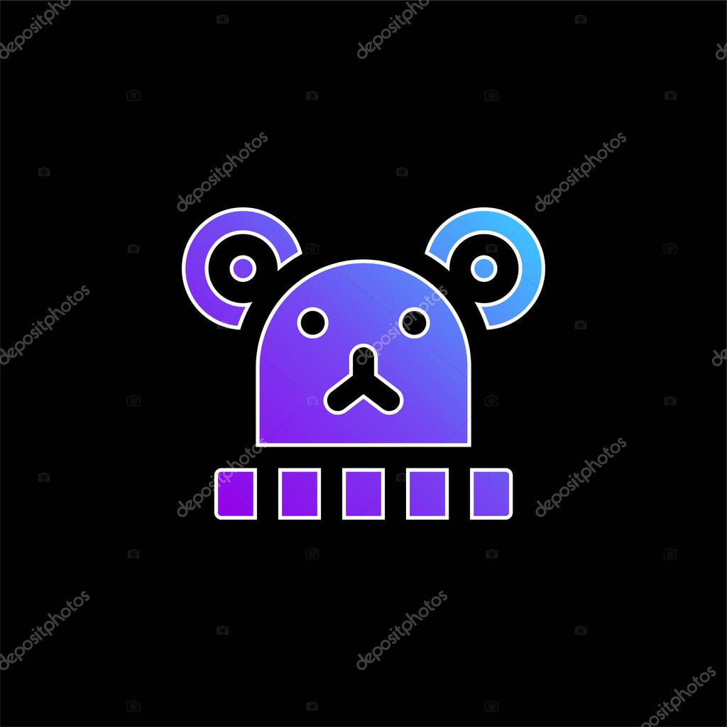 Baby Hat blue gradient vector icon