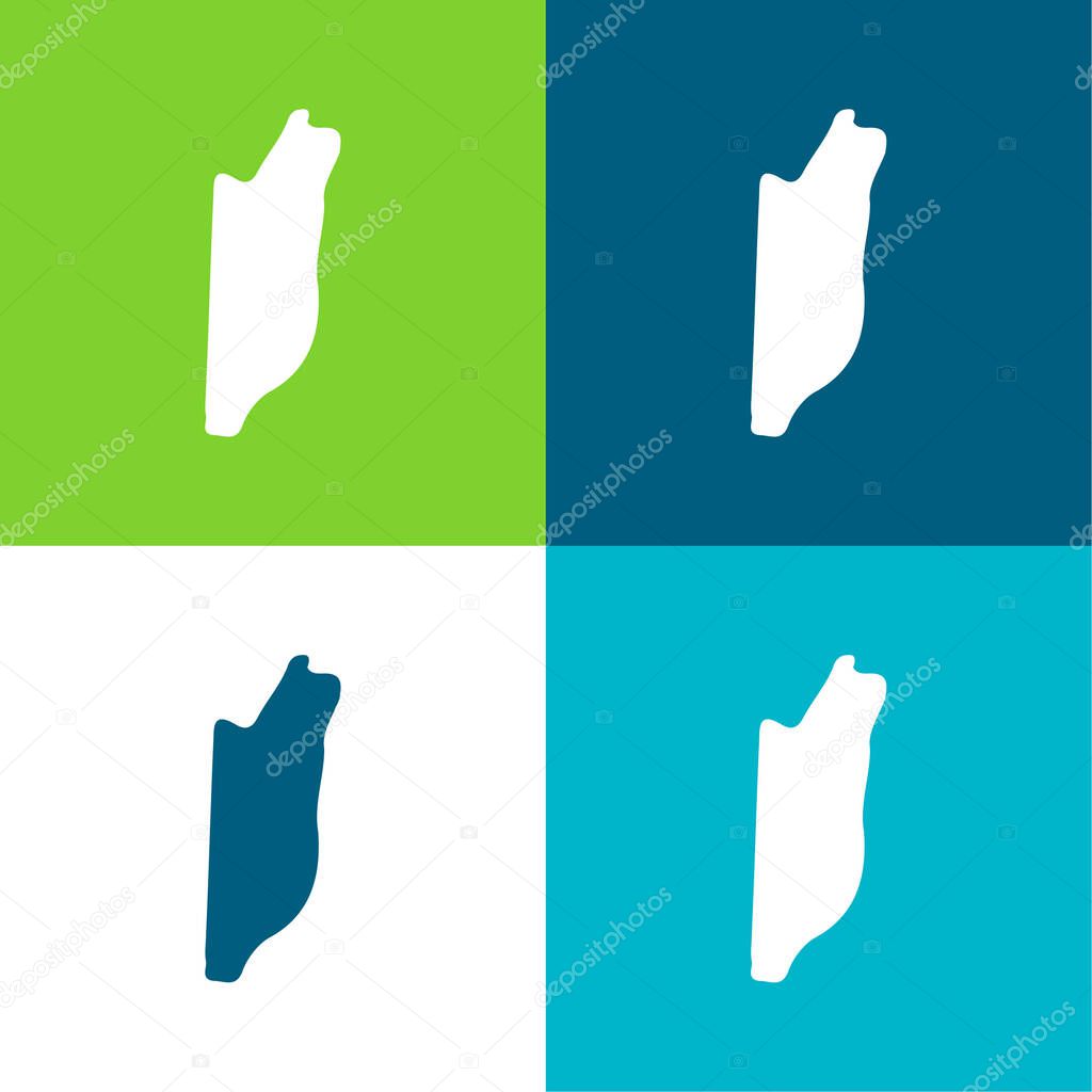 Belize Flat four color minimal icon set