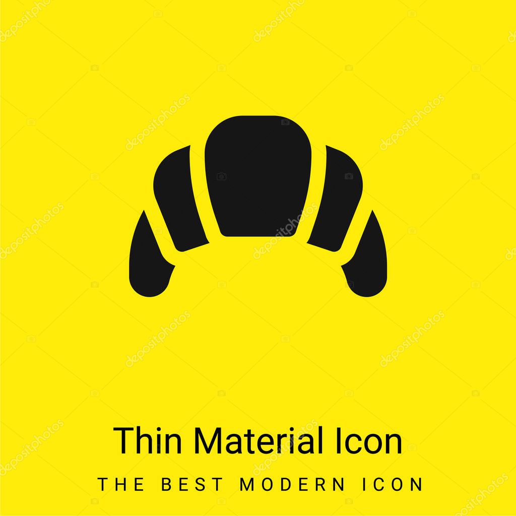 Baked minimal bright yellow material icon