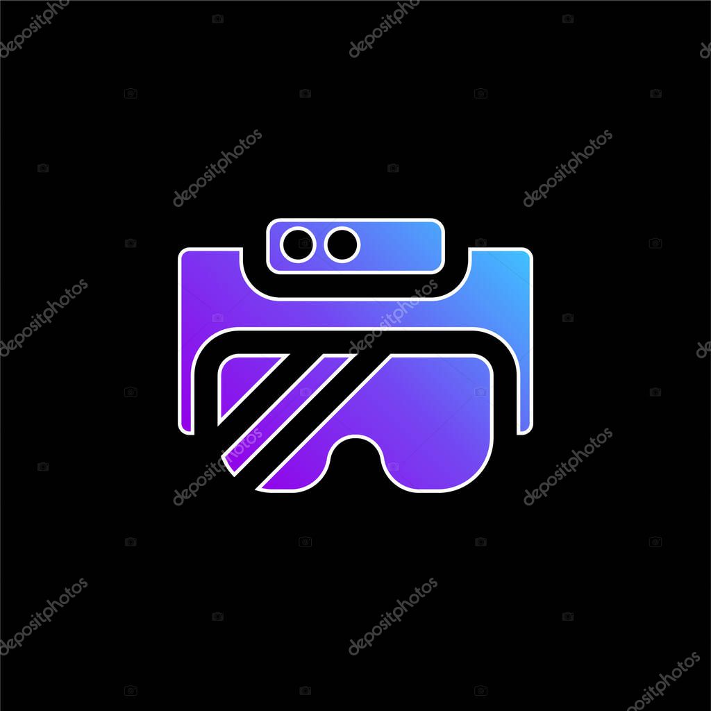 Ar Glasses blue gradient vector icon