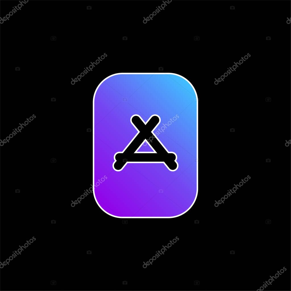 Apps Store blue gradient vector icon
