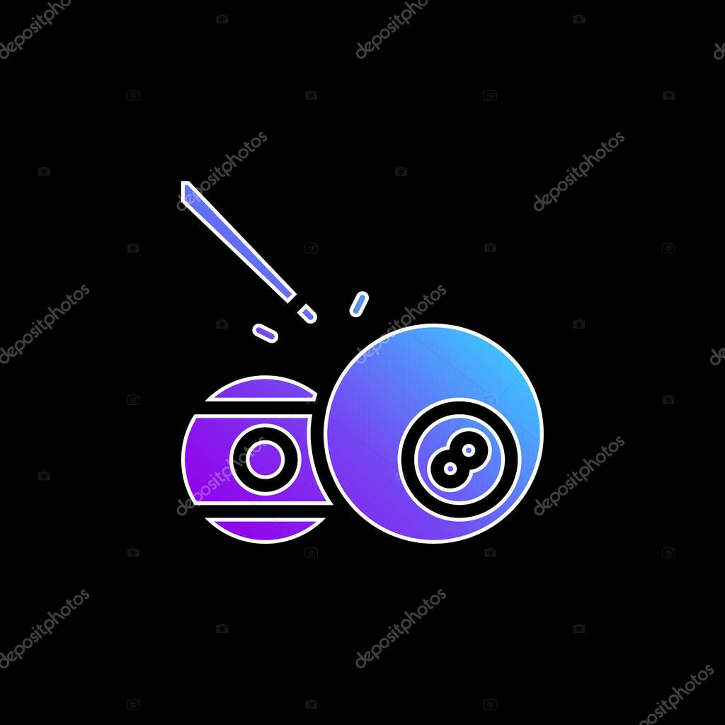 Ball Pool blue gradient vector icon