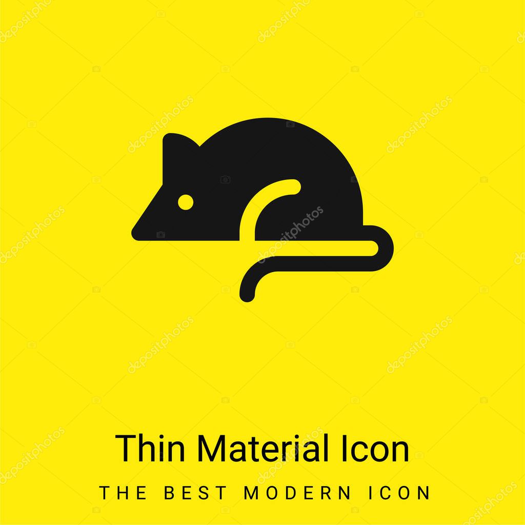 Animal Testing minimal bright yellow material icon