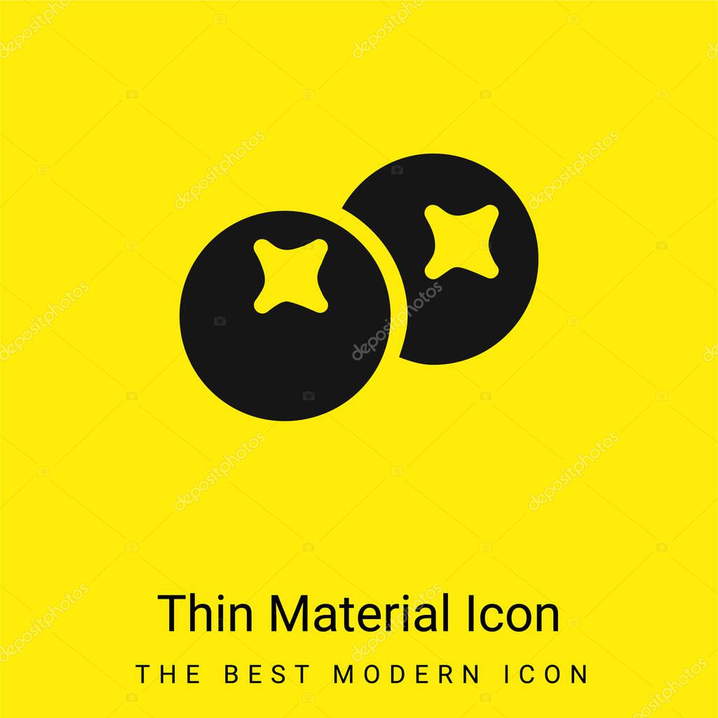 Berries minimal bright yellow material icon
