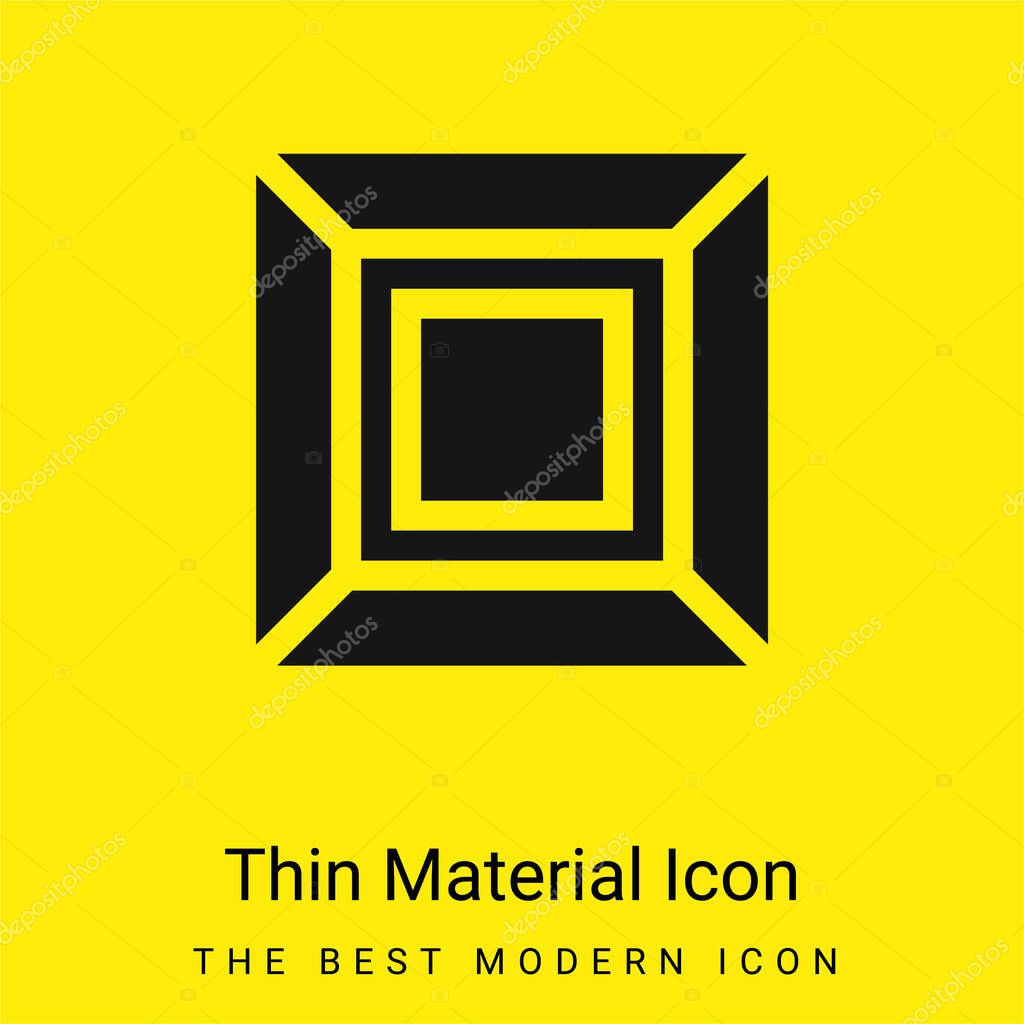 Art minimal bright yellow material icon