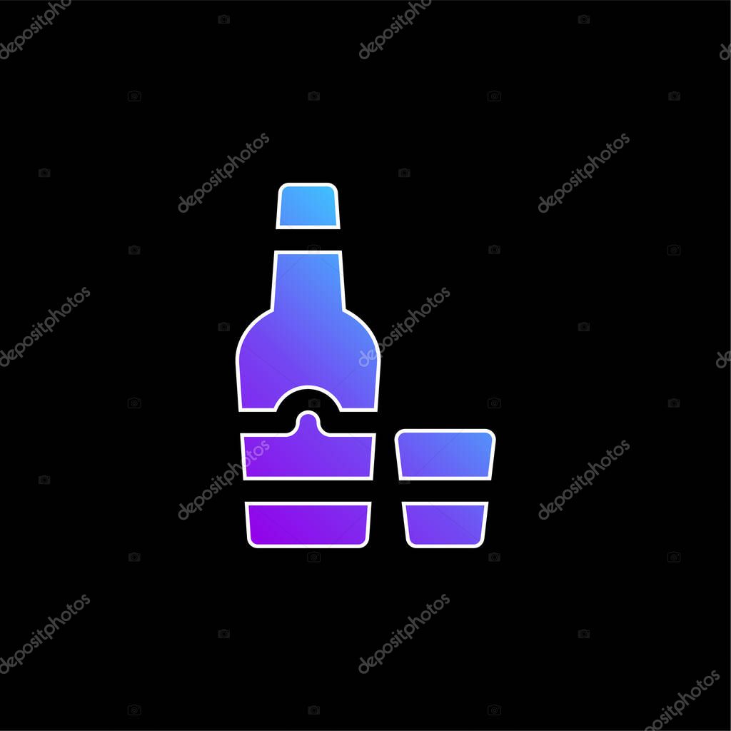 Arak blue gradient vector icon