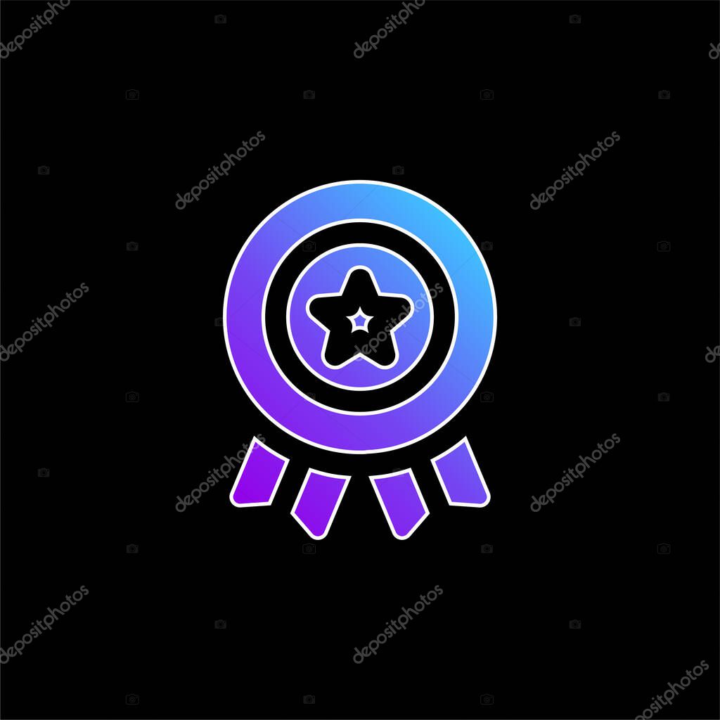 American blue gradient vector icon