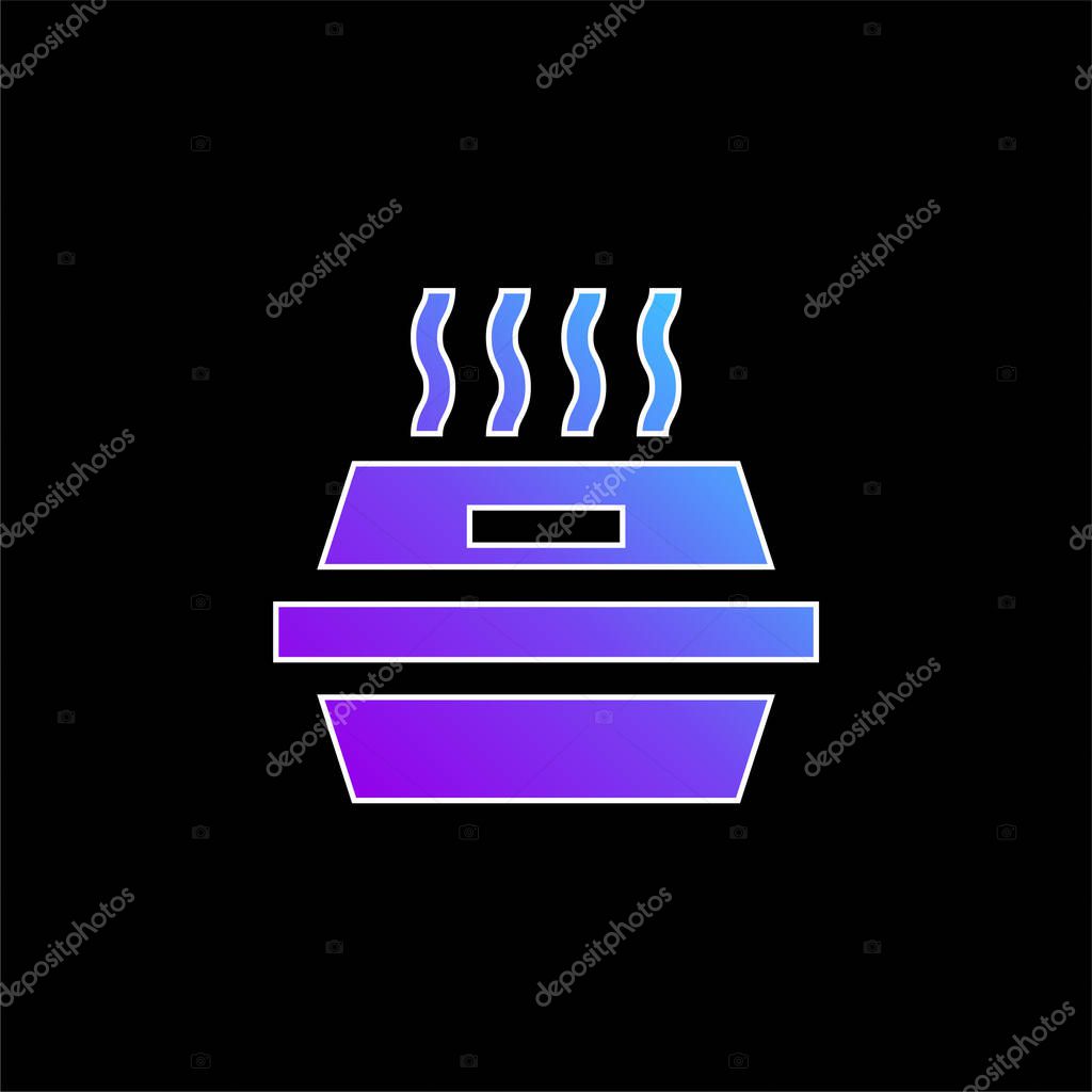 Box blue gradient vector icon