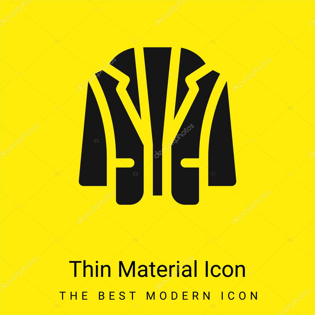 Blazer minimal bright yellow material icon