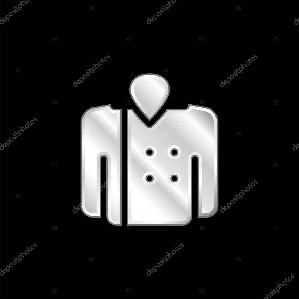 Blazer silver plated metallic icon