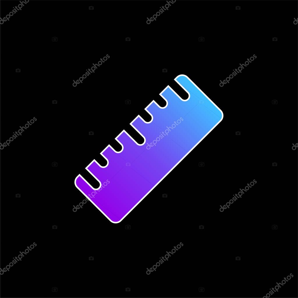 Big Ruler blue gradient vector icon
