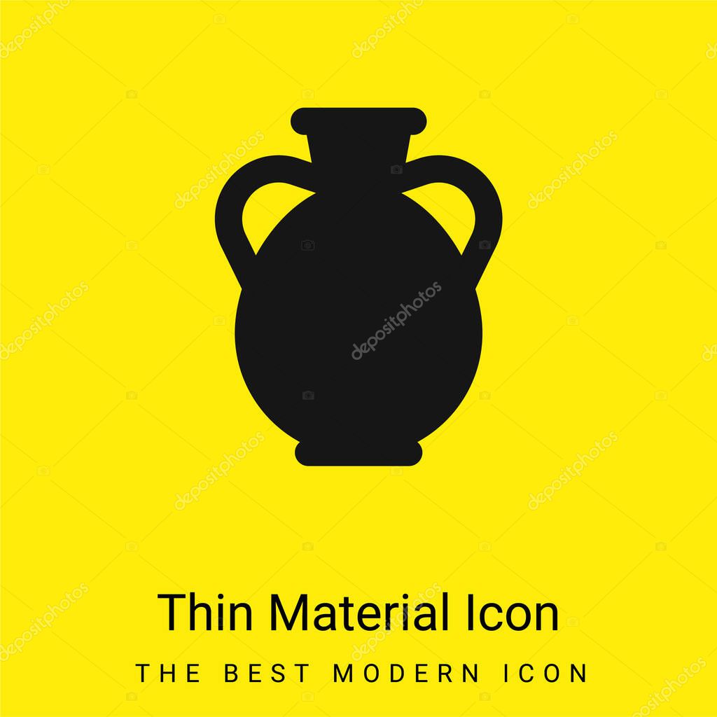 Amphora minimal bright yellow material icon
