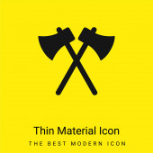 Osy minimální jasně žlutá ikona materiálu