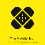 Pomůcky pro náplasti minimální jasně žlutá ikona materiálu