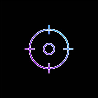 Mavi gradyan vektör simgesini hedefle