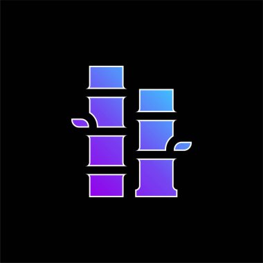 Bambu mavisi gradyan vektör simgesi