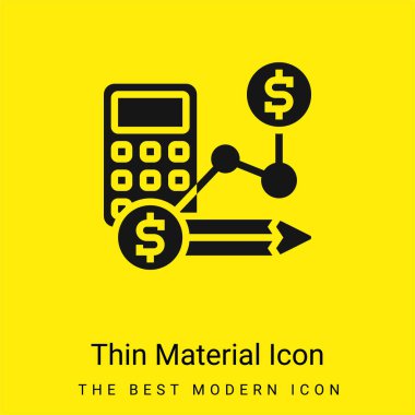 Muhasebe minimal parlak madde simgesi