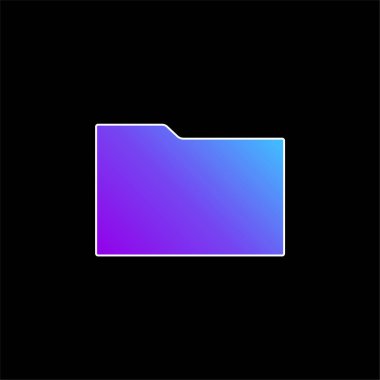 Siyah Dizin mavi eğimli vektör simgesi