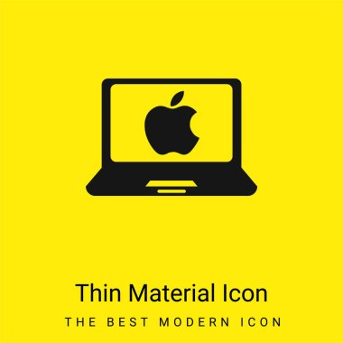 Apple Laptop Bilgisayarı Asgari sarı malzeme simgesi