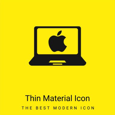 Apple Laptop Bilgisayarı Asgari sarı malzeme simgesi