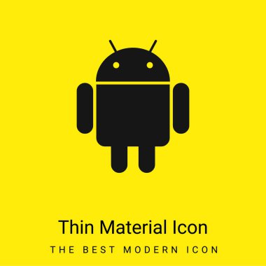 Android Logosu Minimum Parlak Sarı Madde simgesi