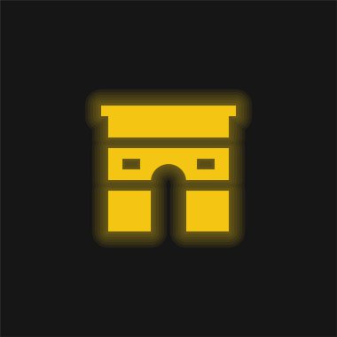 Zafer Takı sarı parlak neon simgesi