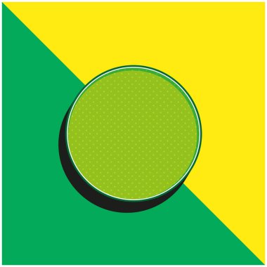 Black Circle Green and yellow modern 3d vector icon logo clipart
