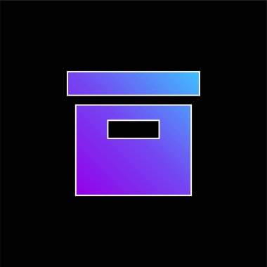 Kutu mavisi gradyan vektör simgesi