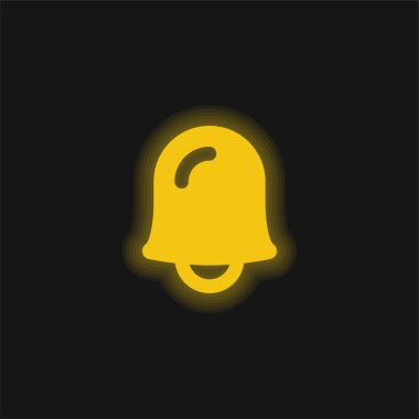 Zil sarısı parlak neon simgesi