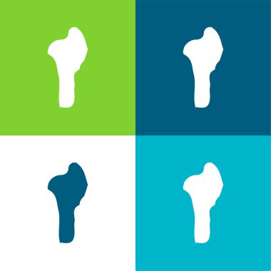 Benin Düz 4 renk en küçük simge kümesi