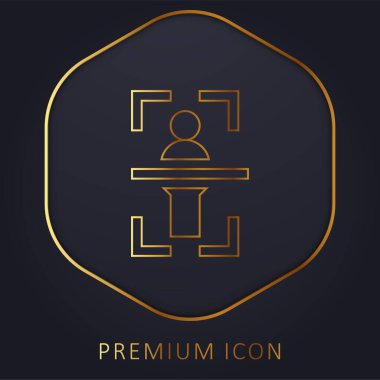 Vücut Taraması Altın Hat prim logosu veya simgesi