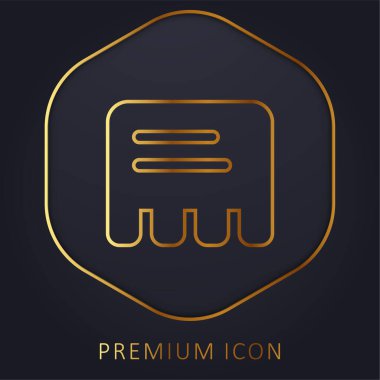 Altın çizgi prim logosunu veya simgesini değiştir